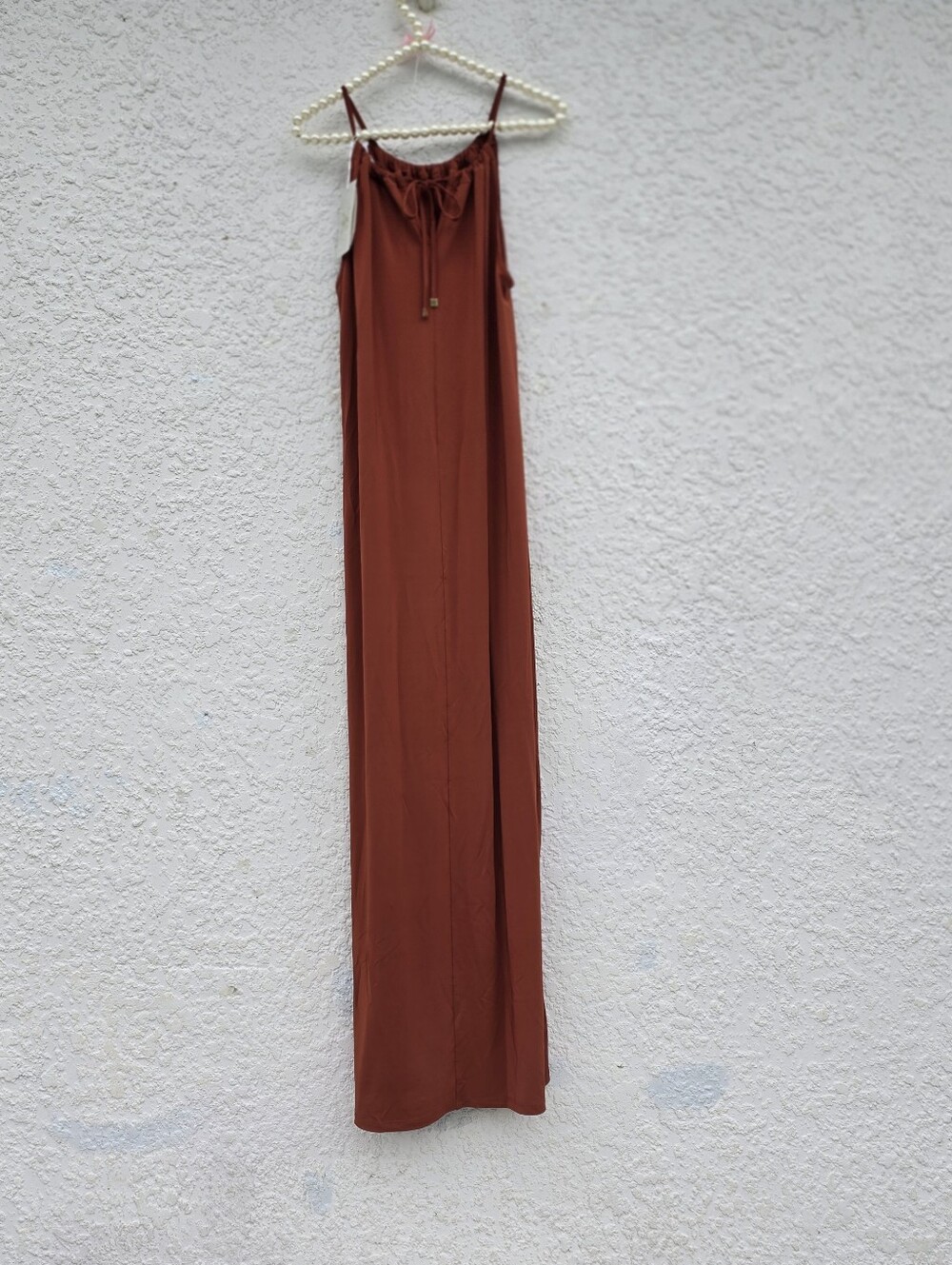 NWT Max Mara Long Stretch Jersey Halter Maxi Dress - Size XS (New With Tags) - Picture 6 of 16